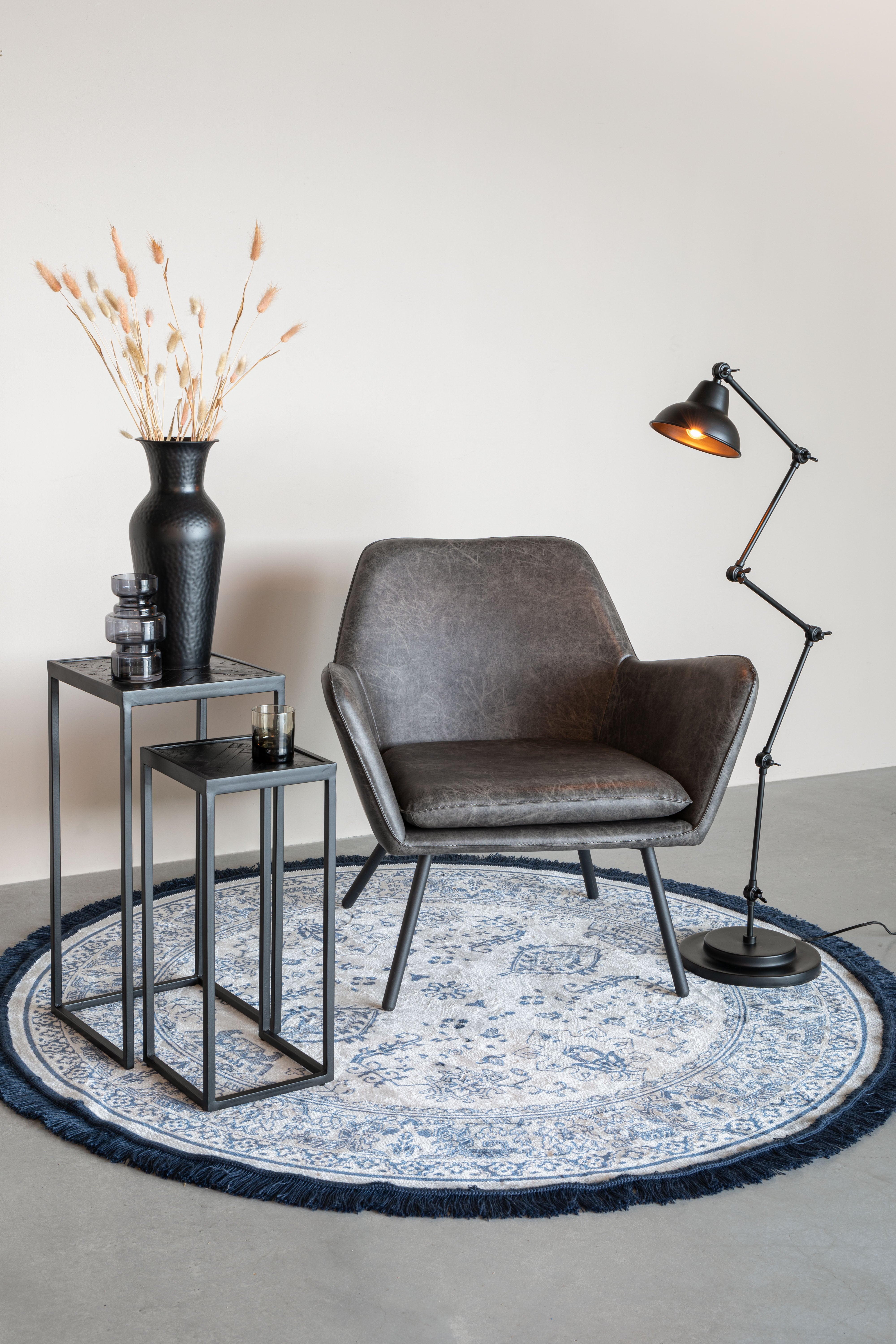 Side Table Parker Set Of 2 High Black